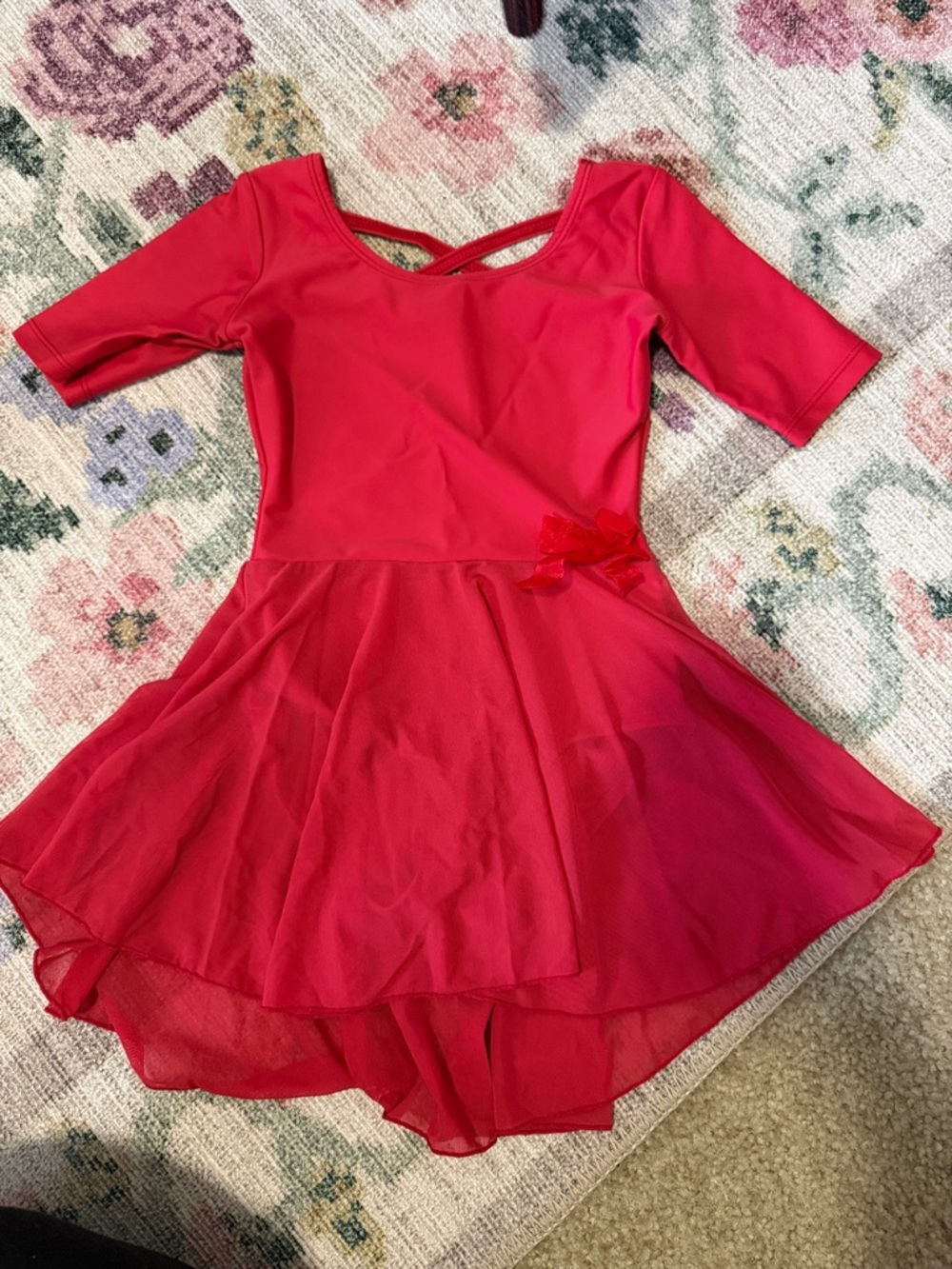 Girls Leveret Ballet Dress with Bow